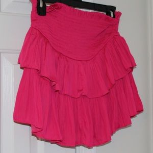 Smocking skirt with shorts